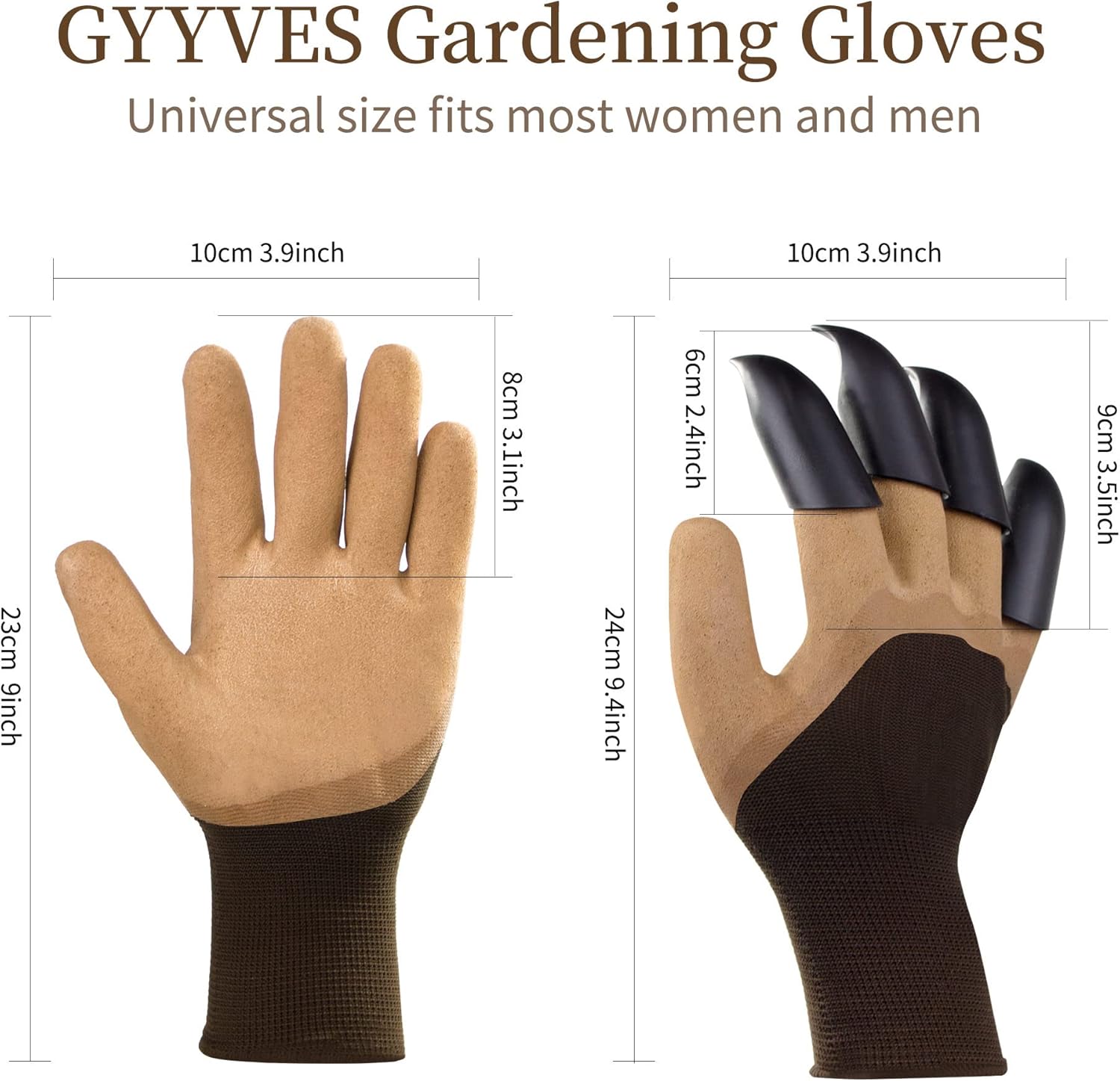 Gardening Gloves With Claws 4 Pairs Garden Yard Gardener Outdoor Work Gloves Gift For Men And Women - Image 7