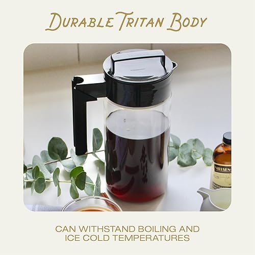 Miniatura 2 de Takeya Cafetera de café frío Tritan - Jarra hermética con tapa sin fugas - Elaborador de café frío sin BPA con mango de silicona - Jarra apta