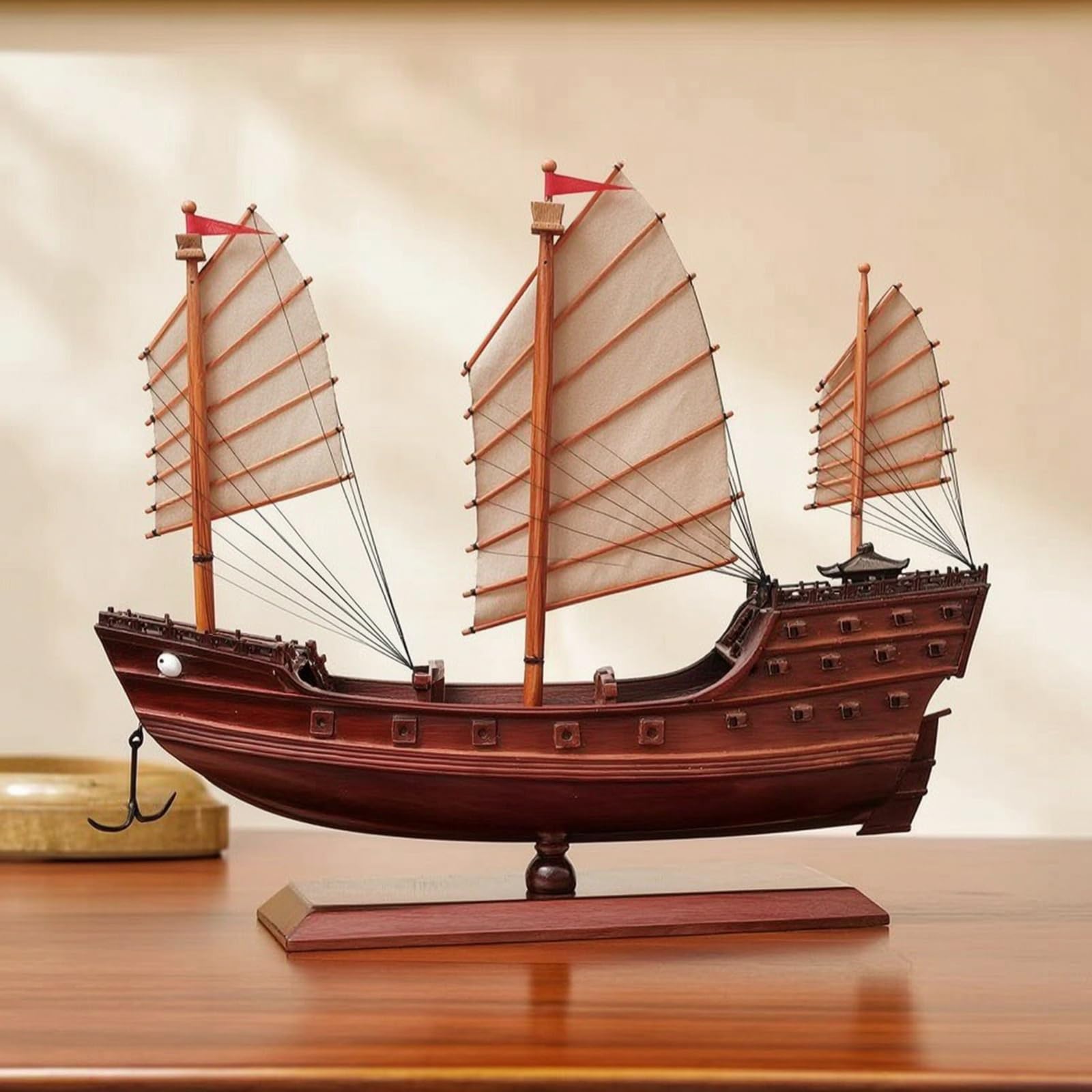 Klassisch Segelschiffmodell mit Standfuß, 35CM Model B