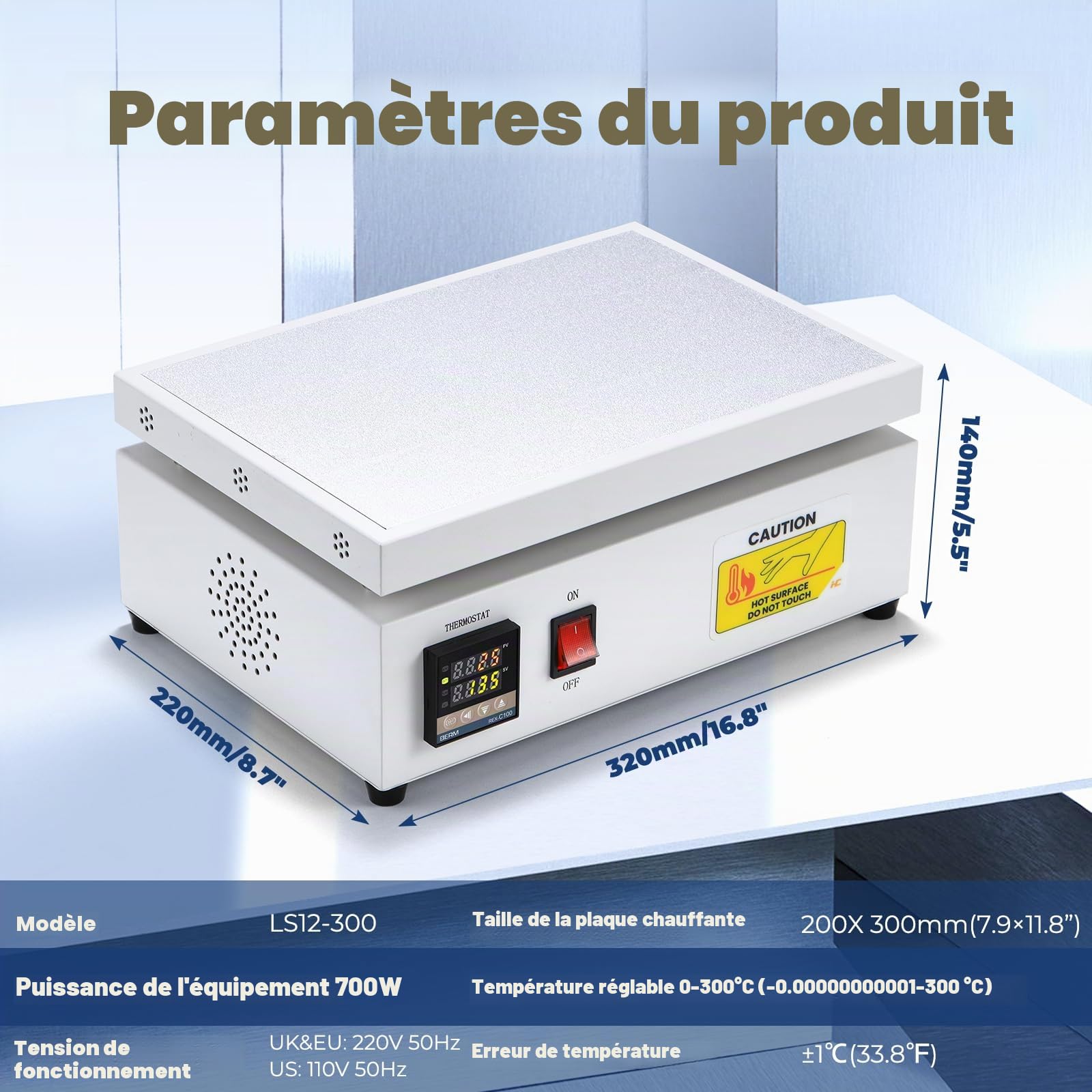 Machine d'emballage de cellophane manuelle Hanchen - Machine à sceller de bureau pour parfum, cosmétiques, boîte de poker, film thermocollant PVC (200 × 300 mm)