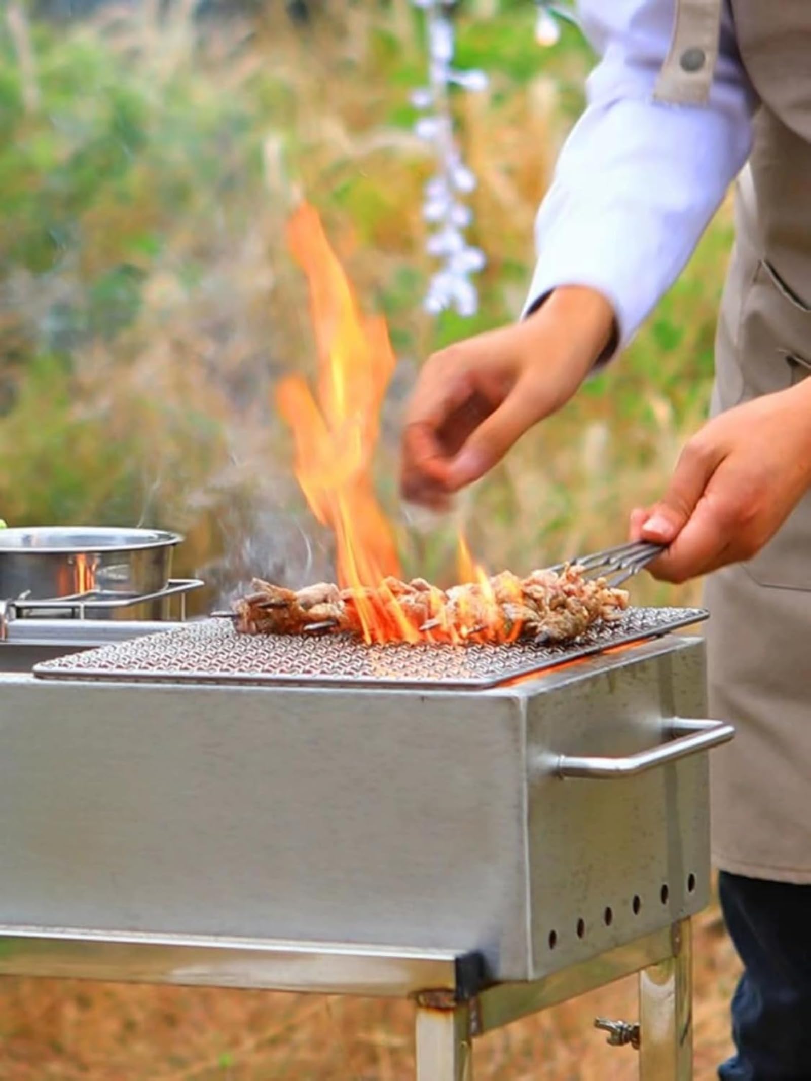 Amazon.co.jp: bbq 串 ステンレス バーベキュー串 50/100本組