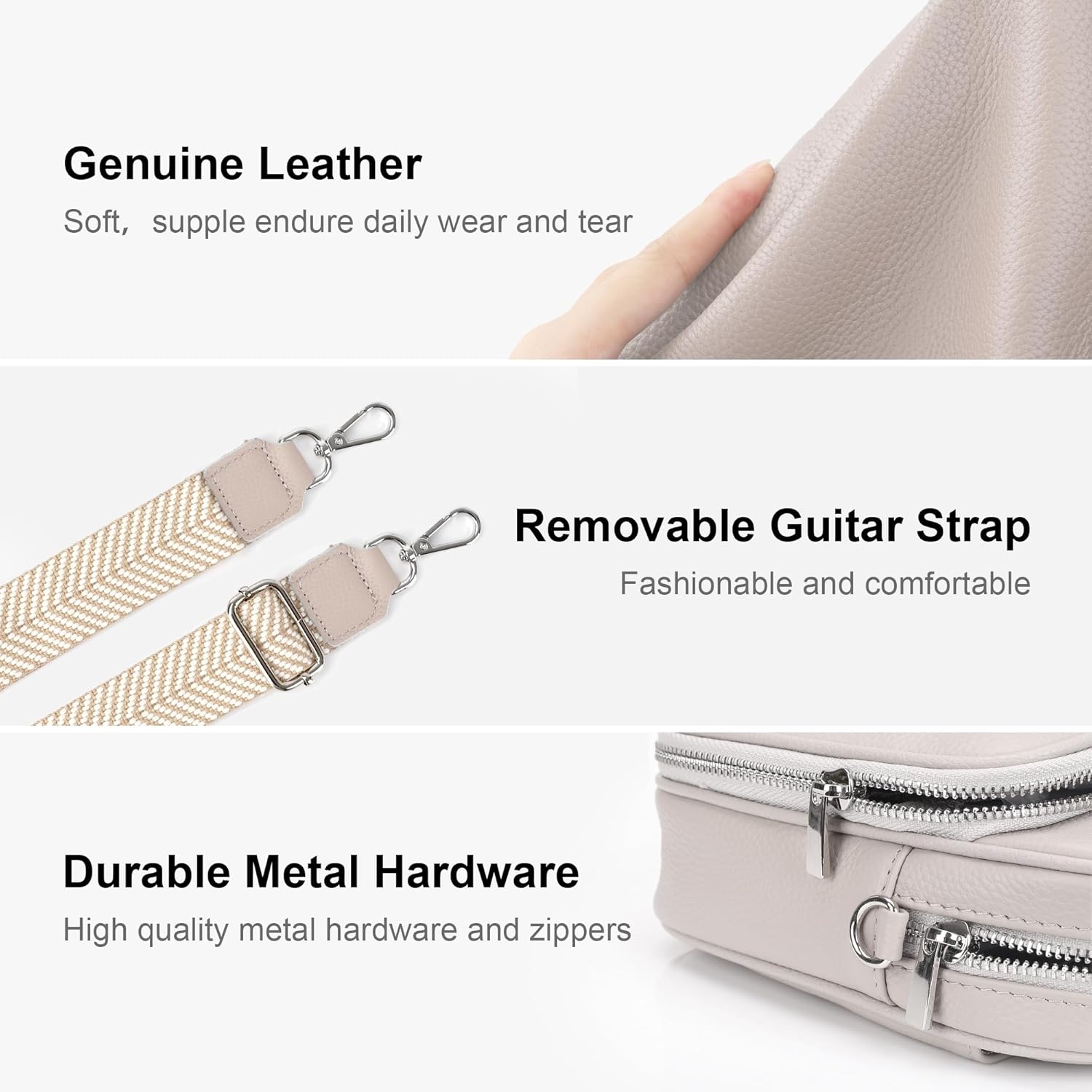 befen Genuine Leather Small Crossbody Bags for Women Cross Body Bag Purses Cell Phone Purse for Travel with RFID Card Slots - Image 7