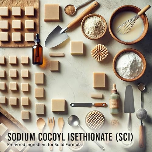 Vista 6 de ISETIONATO DE COILO DE Sodio (SCI) - Polvo - Tensioactivo espumante - para barras de champú sólido caseras, bombas de baño, productos espumosos