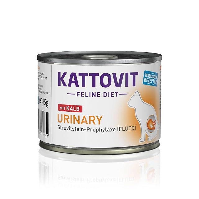 Foto 2 de 7 de Kattovit Dose Feline Diet Urinary Kalb 185g (Menge: 12 je Bestelleinheit)