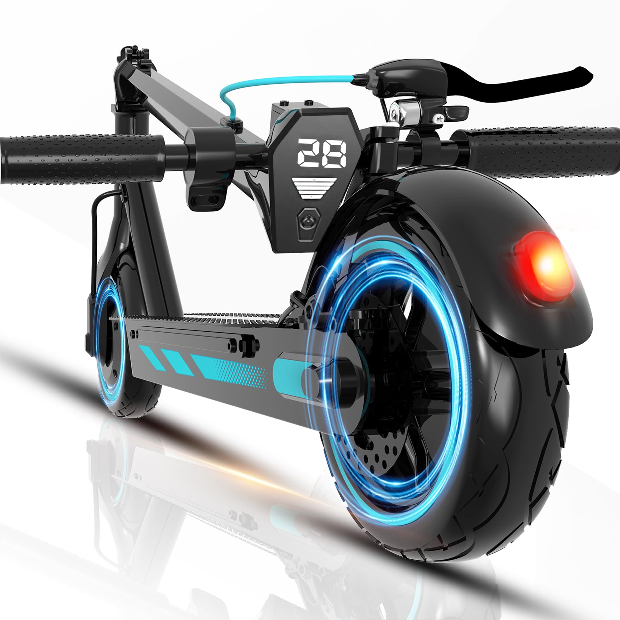 Electric Scooter Adults 500 600W Motor 28 MPH Top Speed 10 Vacuum Big Tires Foldable E-Scooter with App