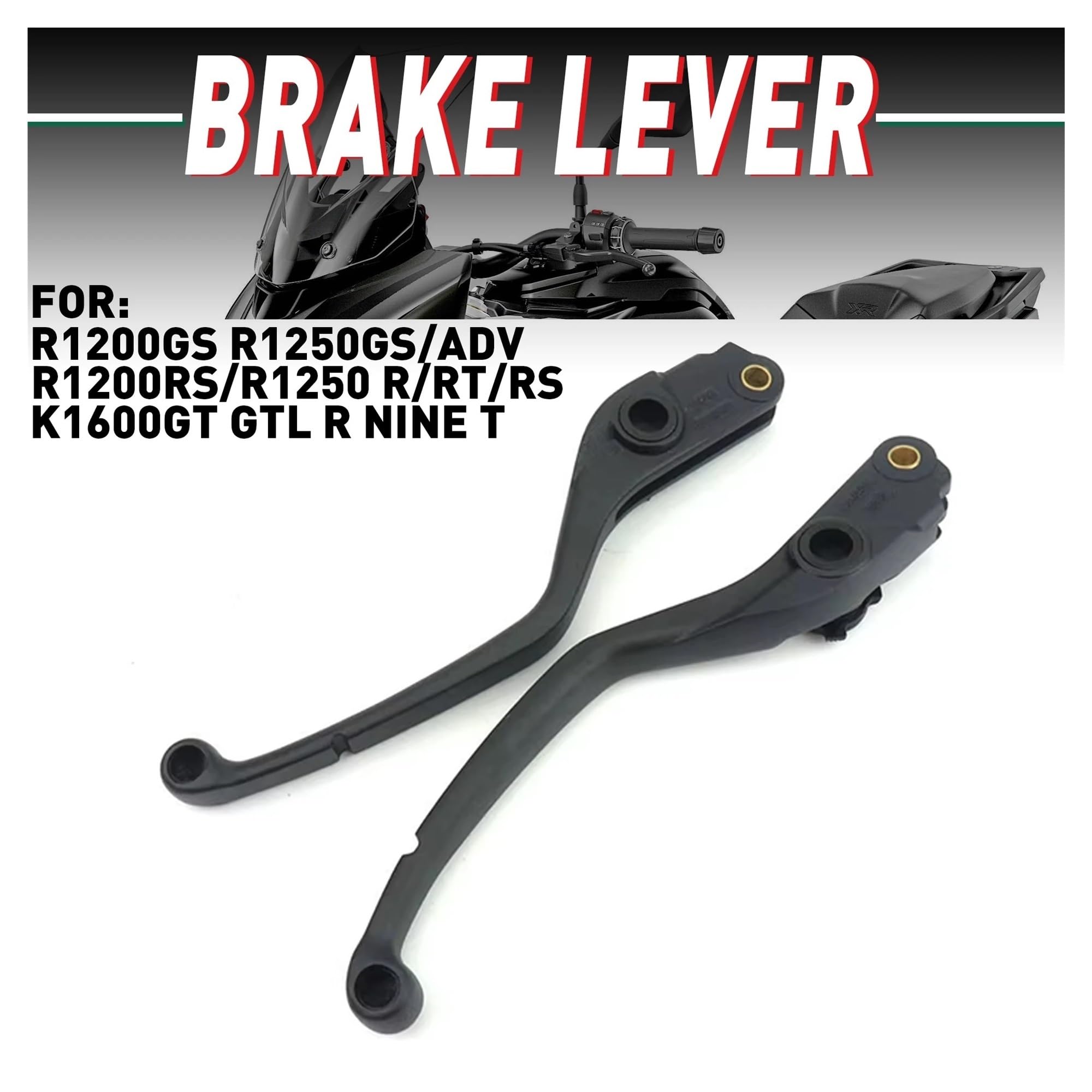 Generisch Kupplungshebel für Motorräder Für BMW R1250GS R1200GS R 1200 1250 RS/RT/R/GS K1600GT GTL Nine T Motorrad Bremshebel Kupplungshebel(A Set)