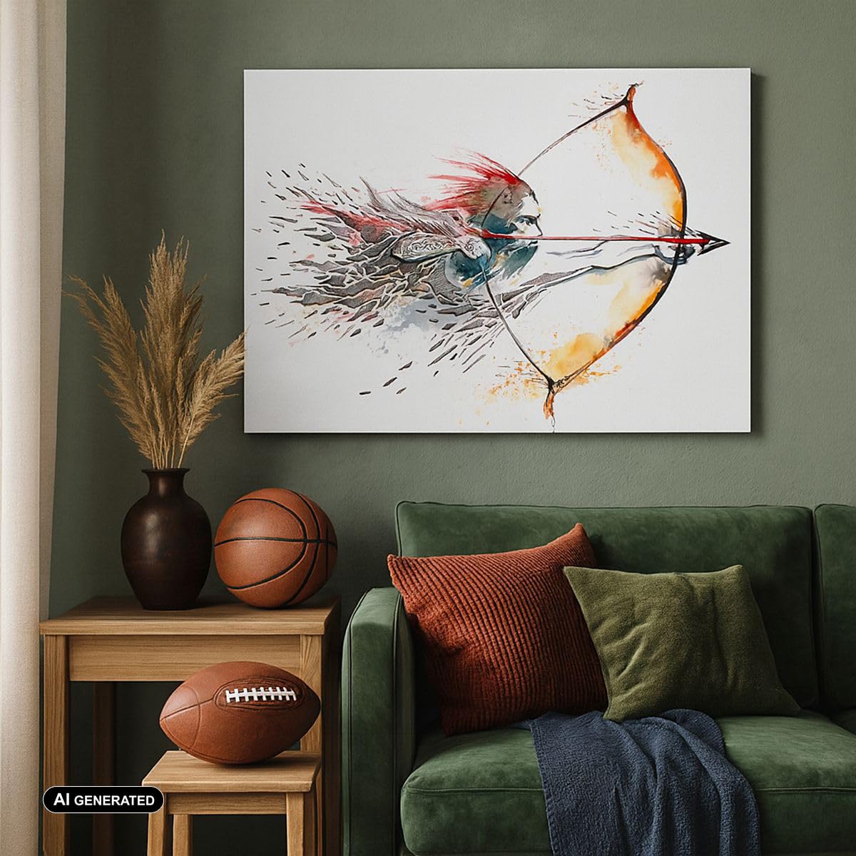 Moderno Quadro su Tela 70x50 cm Stampe da Parete Persone Sport - 2994 | Arco Freccia Obiettivo Quadro Decorativo 1 pezzo Soggiorno Camera da Letto Arte da Parete Decorazione da Parete ARTTOR