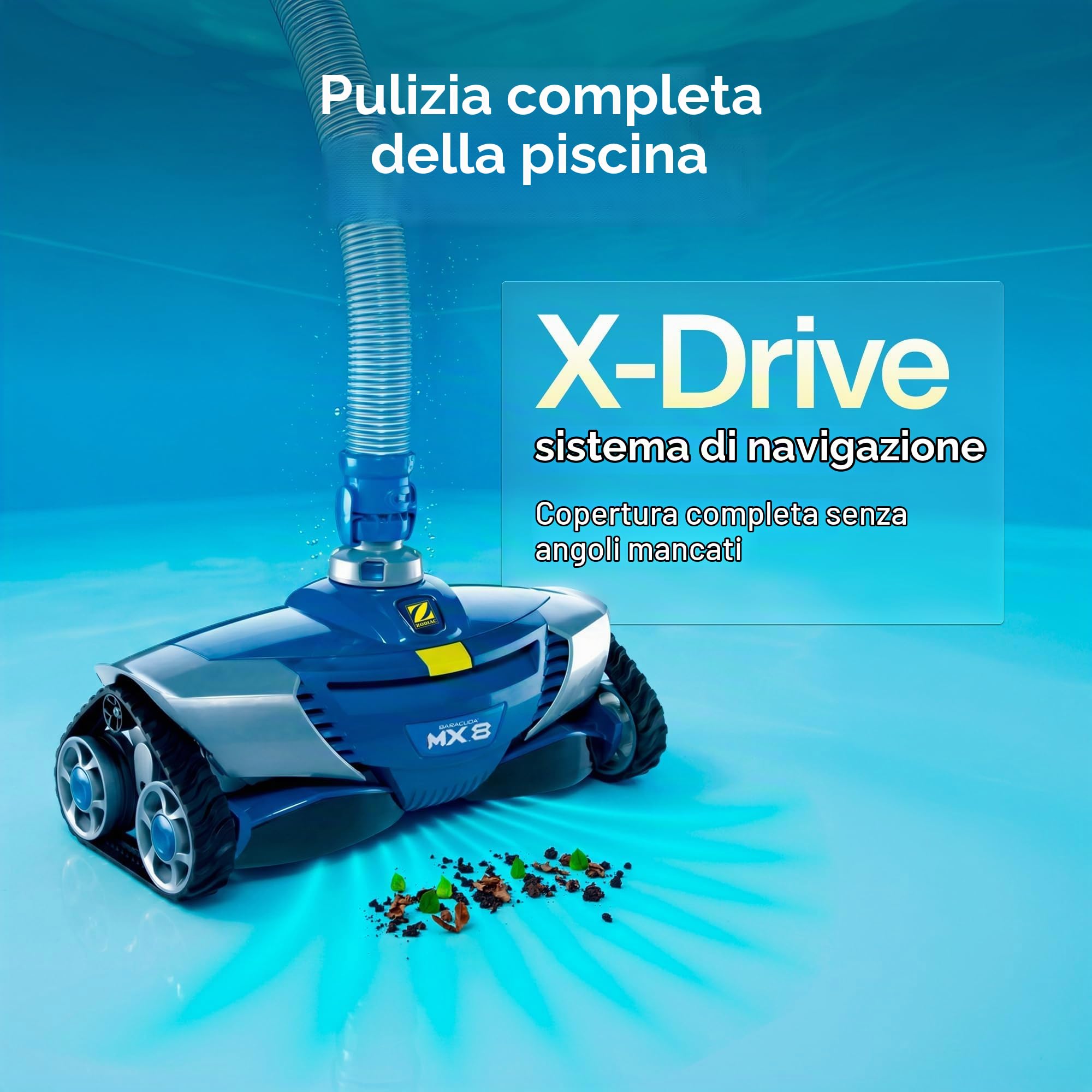 Zodiac MX8. Pulitore Idraulico per Piscine Interrate fino a 72 m²