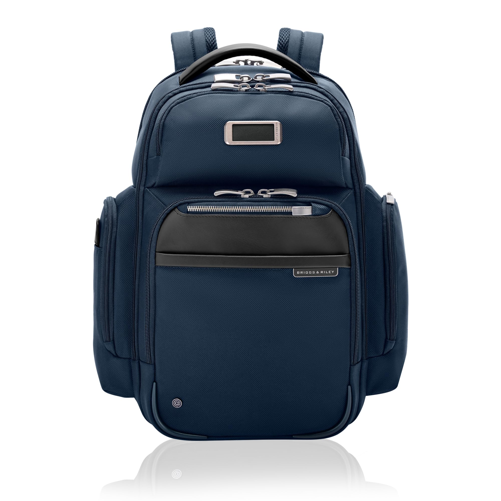 Briggs & Riley Medium Cargo Backpack for Women & Men - Laptop Backpack, For Work & Travel, Lightweight & Durable, Padded Straps, Fits up to 15" Laptop - @work Collection, Navy Medium Cargo Backpack Navy