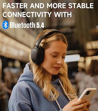 Edifier W800BT Pro Hybrid Active Noise Cancelling Headphones - Hi-Res Audio - AI Call Noise Cancellation - 45H Playtime - Fast Charging - Foldable - Wireless Over-Ear Bluetooth 5.4 Headphones - Black | Bluetooth 5.4, Hi-Res Audio, AI Call Noise Cancellation, 45H Playtime, Fast Charging, Foldable, Wireless Over-Ear Headphones