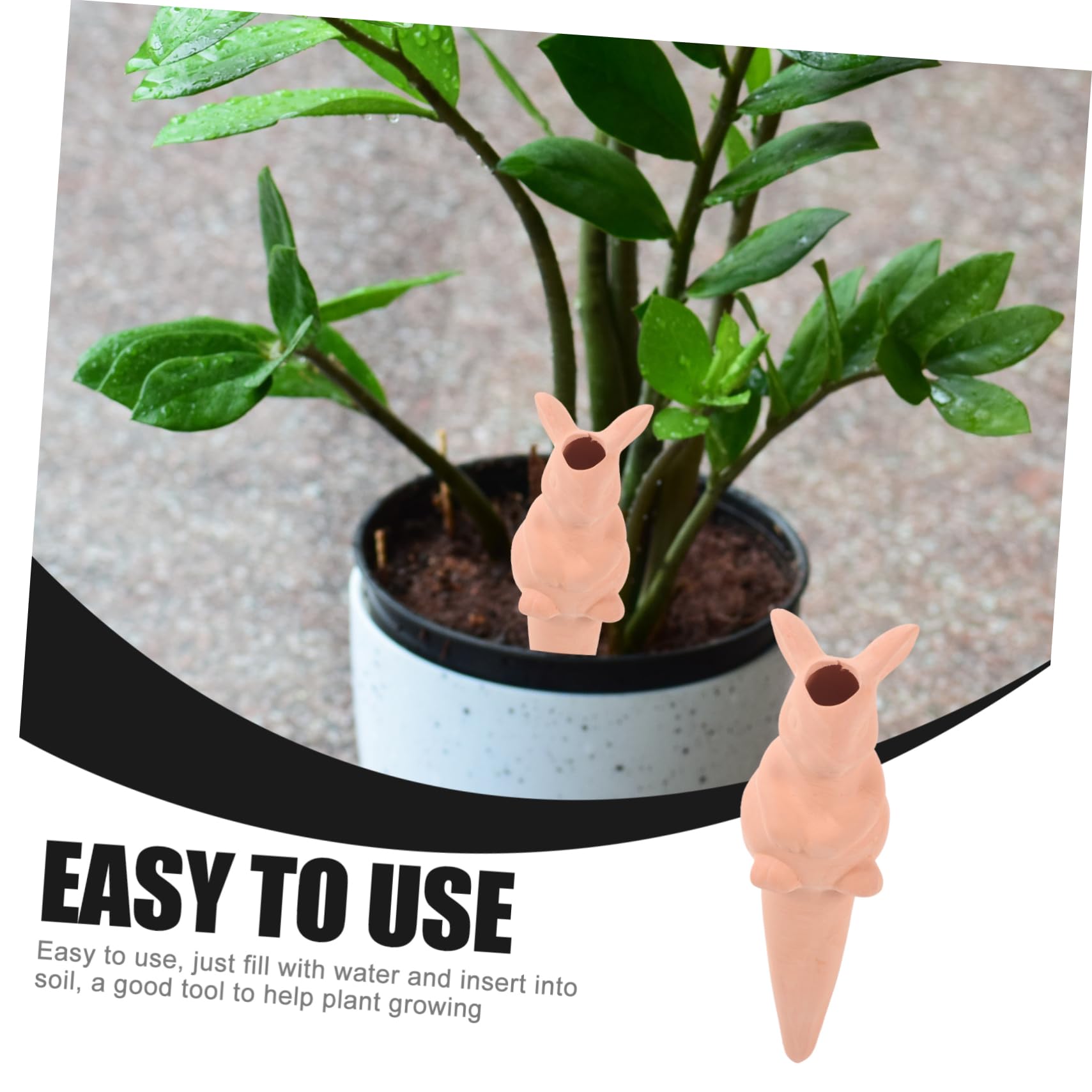 TOYANDONA 4 Pièces Dispositif d'arrosage Automatique Usine Outil d'arrosage des Plantes Petit Dispositif d'arrosage des Plantes Dispositif d'arrosage des Fleurs Terre Cuite