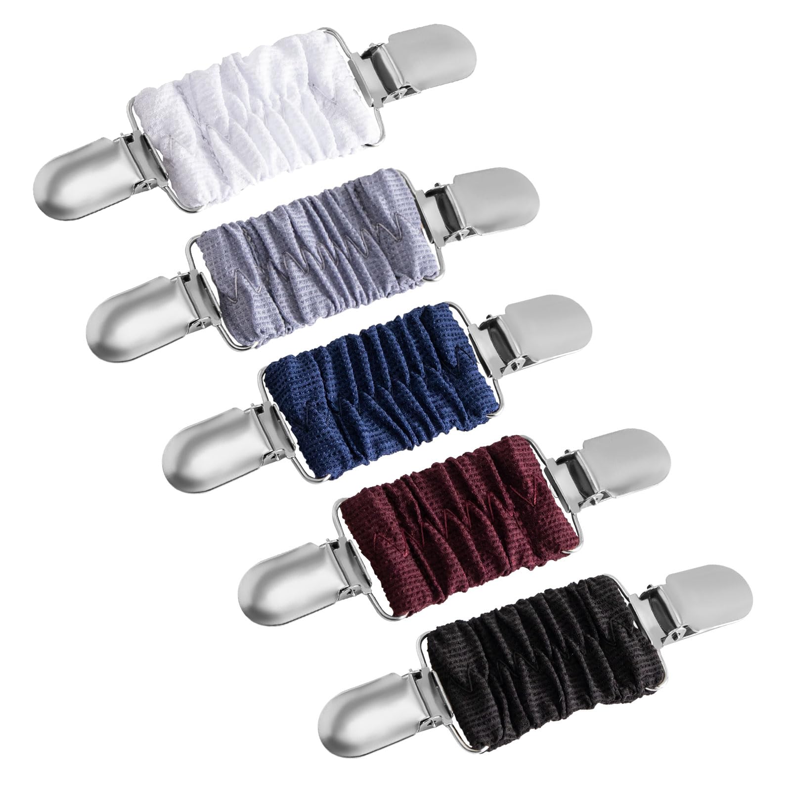 6 Pieces Dress Clips Back Cinch Set,5.5inch Scarf,Sweater,Clothes,Shawl,Retro Cardigan Collar,Travel Hat,Dress Shirt Brooch Clip for Women Girl Decor