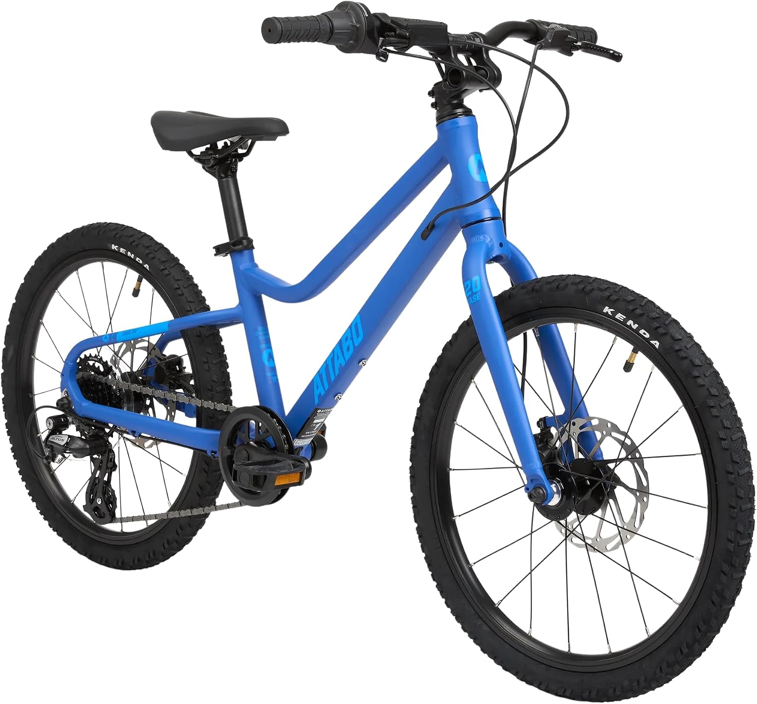 ATTABO Ease 20 Inch Kids Bicycle for Children 6-9 Years Lightweight Aluminium Frame 7 Speed Gears Hydraulic Disc Brakes