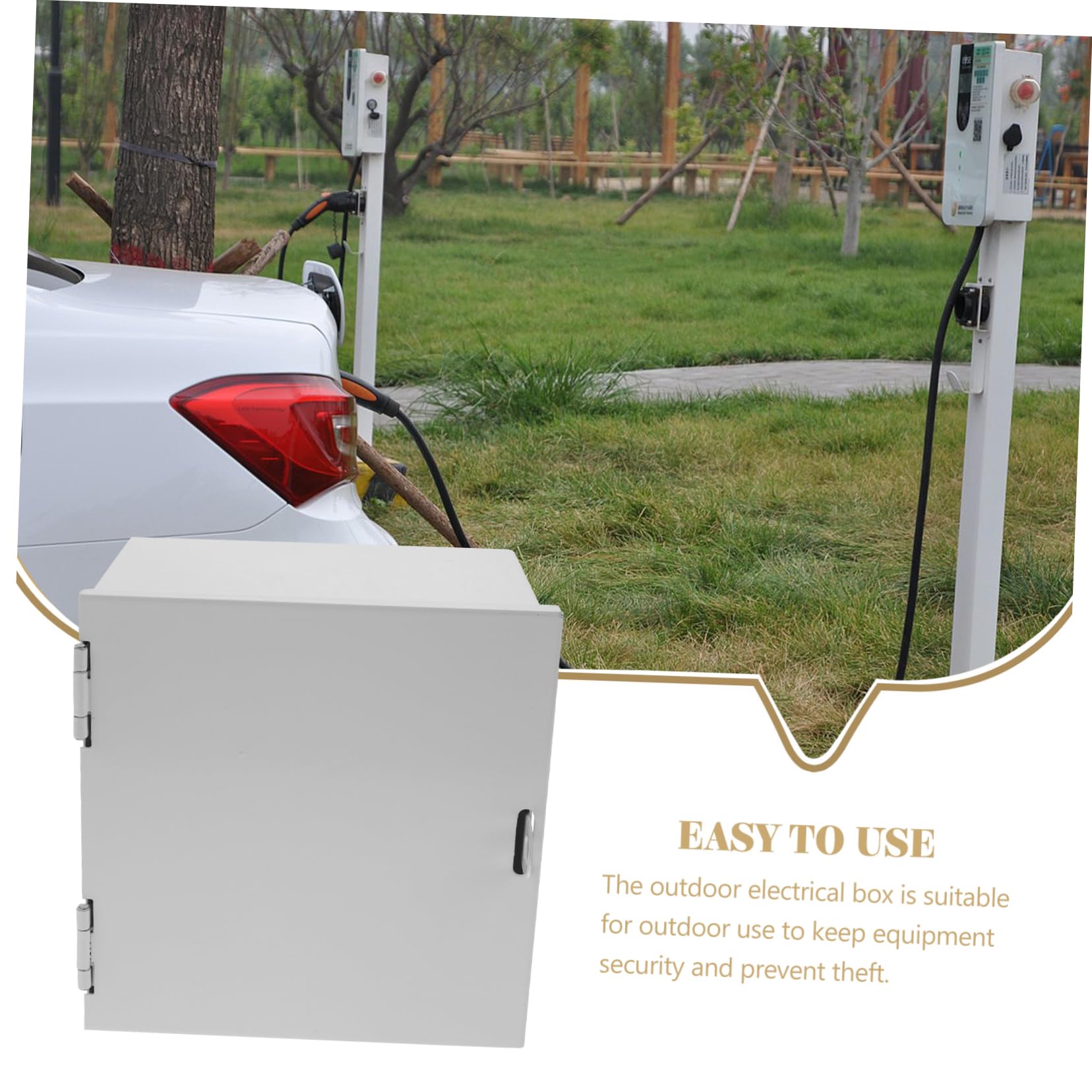 Scatola Derivazione Ip68 Bianco in Ferro Antifulmine Anti-theft per Veicoli Elettrici e Caricabatterie, per Uso Esterno Protezione Resistente alle Intemperie