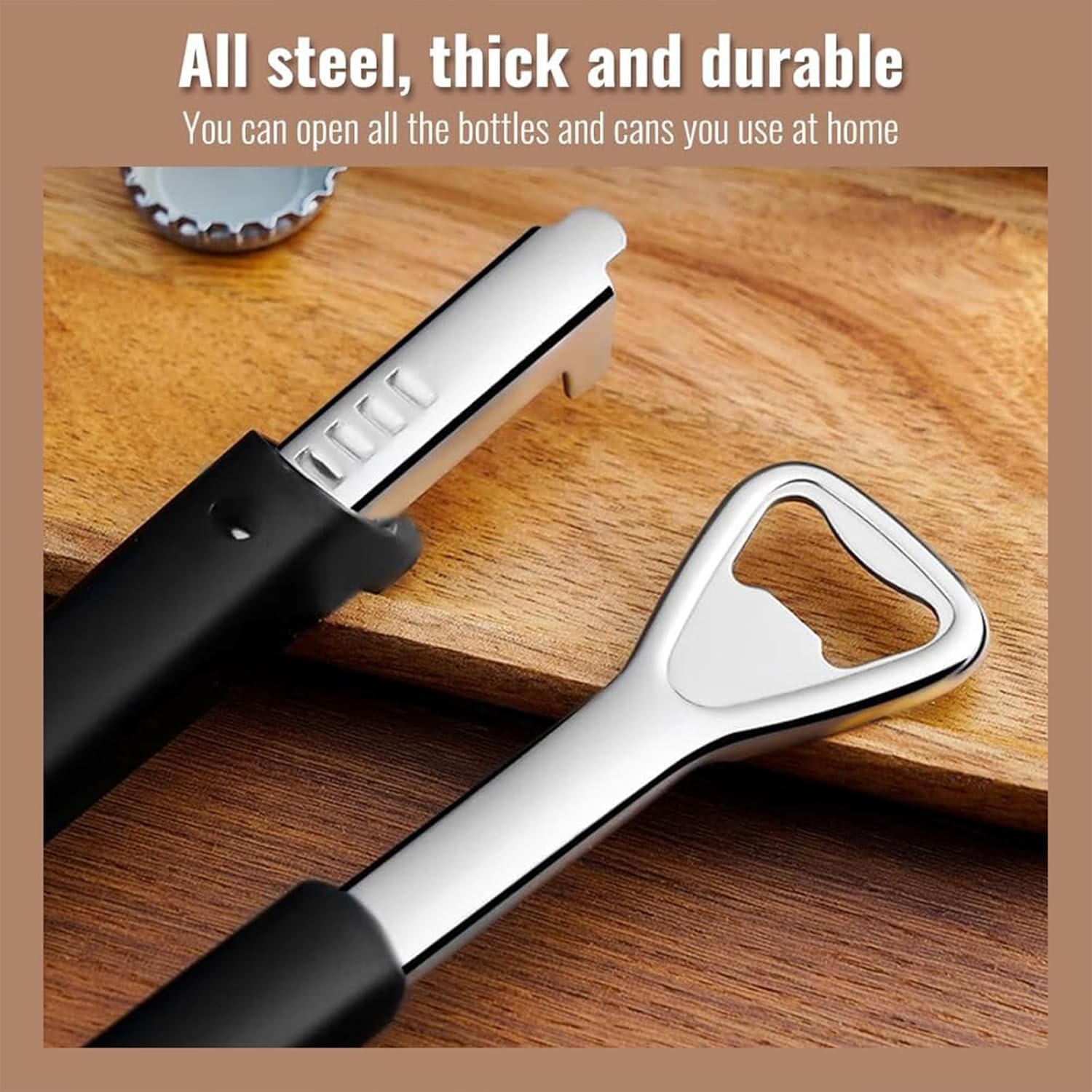 Adjustable Jar Opener for Weak Hands,Multifunctional Creative Stainless Steel Can Opener with Beer Opener,Household Portable Manual Bottle Opener /1724