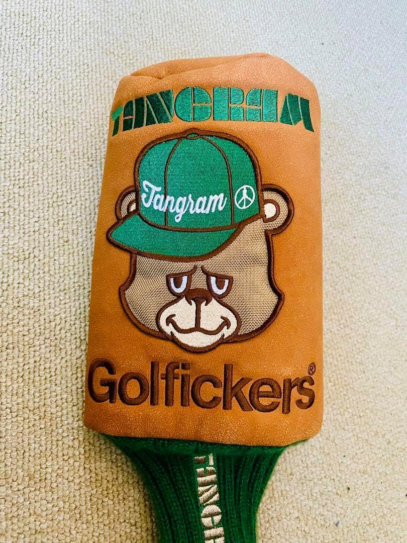 golfickers×tangram ヘッドカバーセット赤　タングラム GOLFICKERS × TANGRAM HEAD COVER SET RED TGA-G56