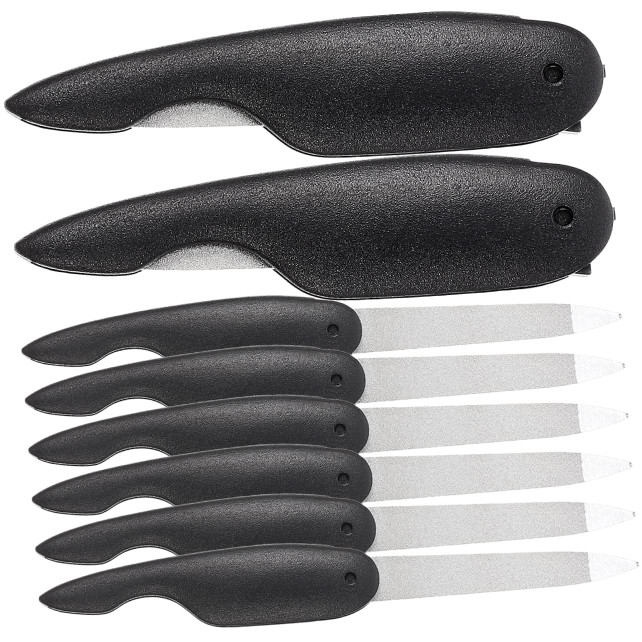 Healeved 40pezzi Limette Per Unghie Metallo Strumenti Per Manicure e Pedicure Accessori Per La Lucidatura Delle Unghie e Falsi Pratici e Durevoli