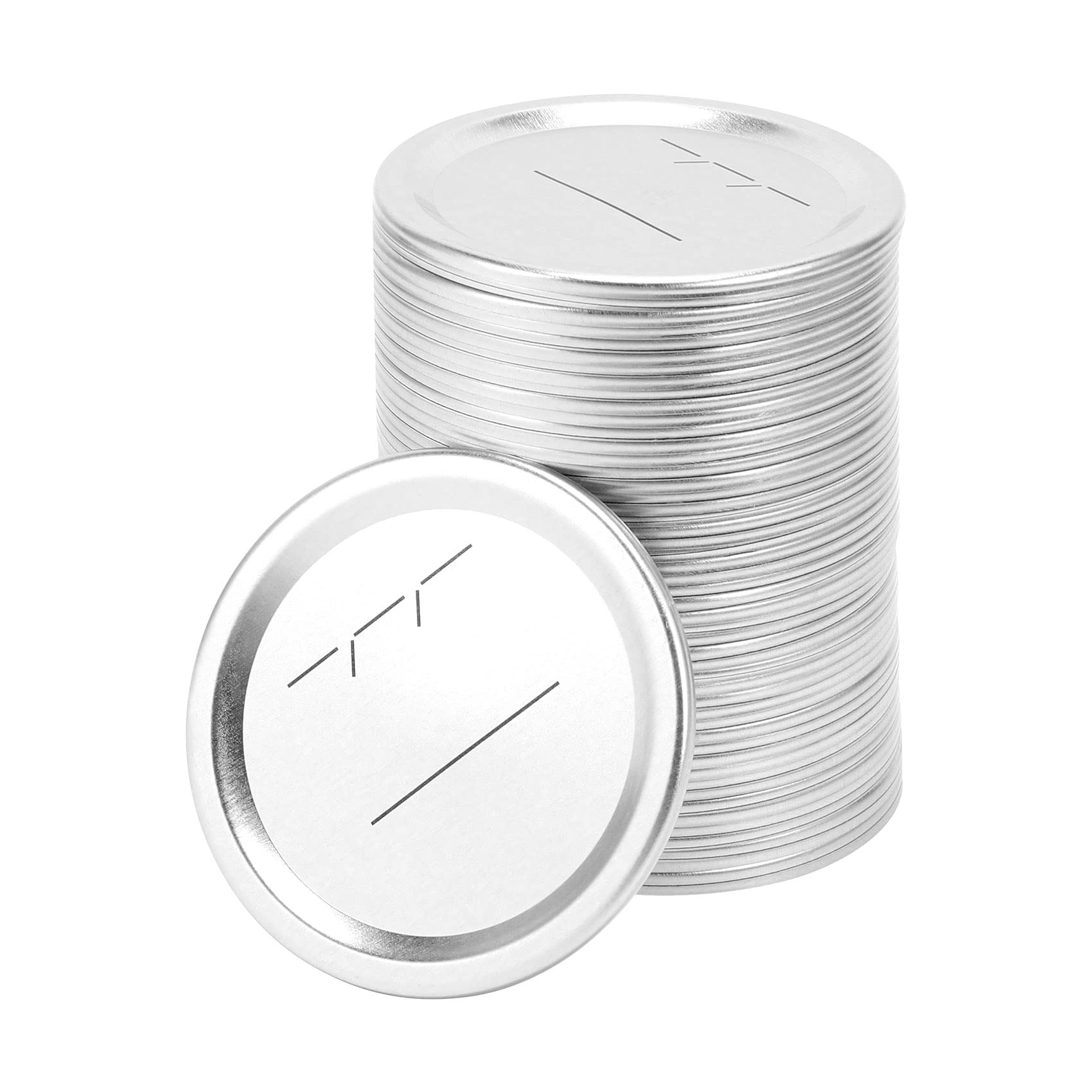 100Pcs 70mm Regular Mouth Canning Lids for Ball - Split-Type Metal Jar Lids