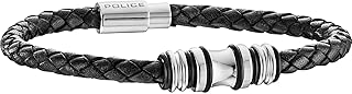 Police Men's Leather Bracelet - P PJ 25488BLB/01-S