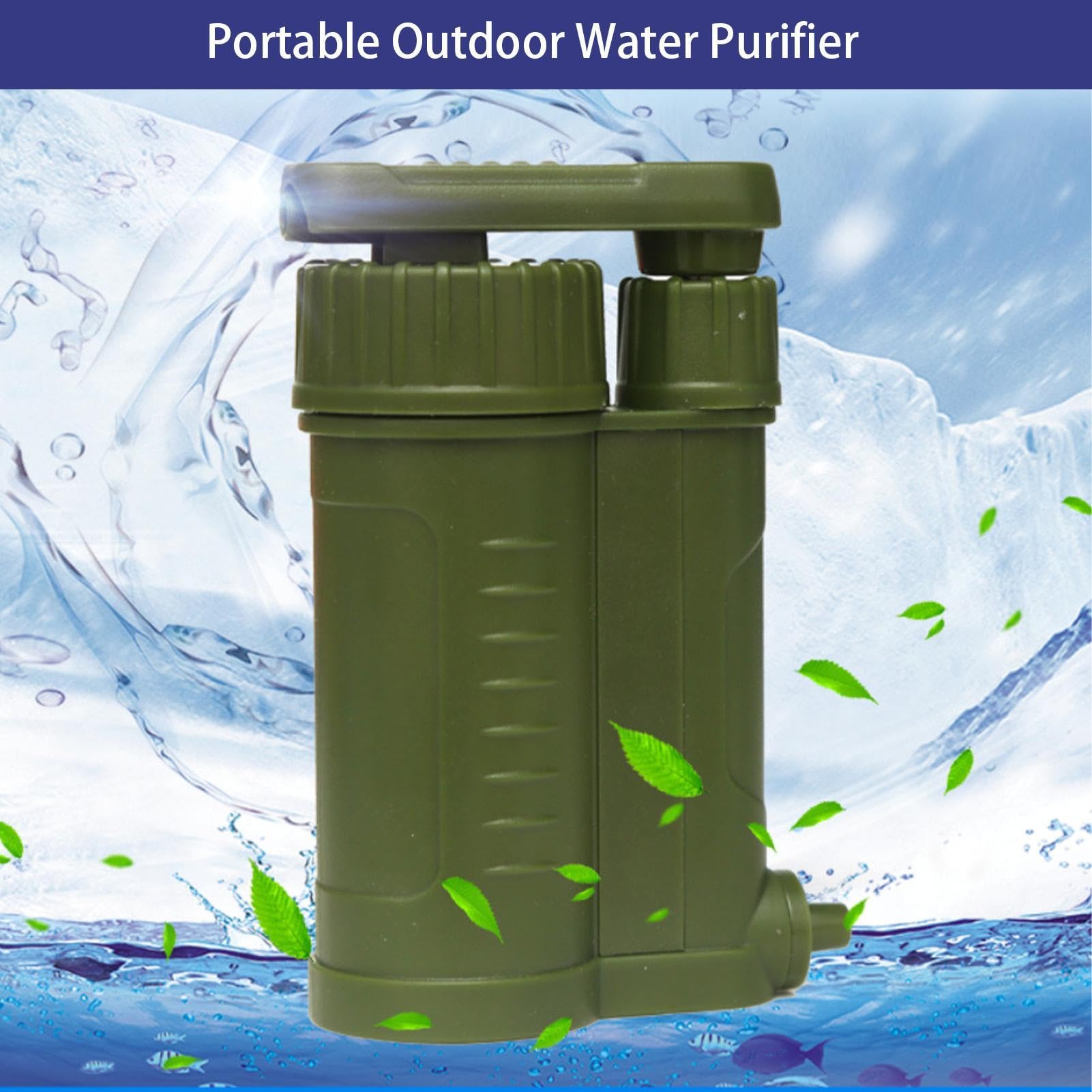 Filtro 'acqua portatile: purificatore di bevande di sopravvivenza di