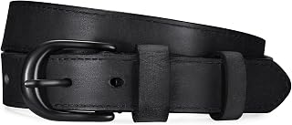 Genuine Leather Belt for Women with Gold/Silver Buckle Women's Full Grain Leather Waist Belt for Jeans Dresses Pants