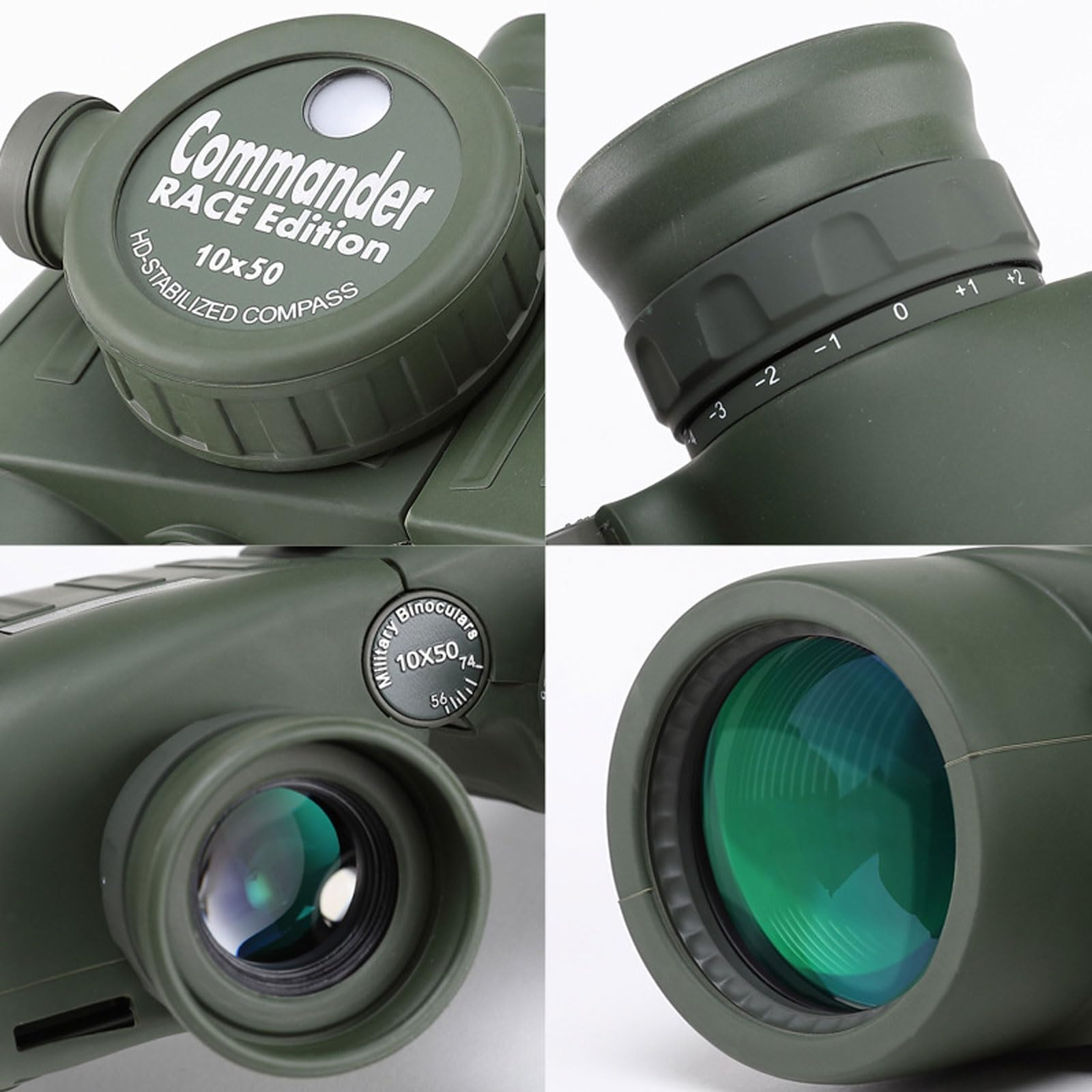 Jumelles 10x50 avec télémètre Haute Puissance HD BAK4 FMC, Jumelles compactes avec Azote, étanches et antibuée, for Enfants et Adultes, Observation des Oiseaux