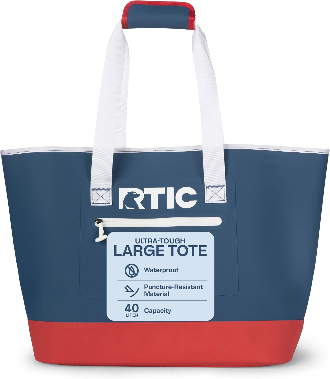 RTIC Ultra-Tough Tote Bag, Waterproof for Beach, Pool, Towel, Grocery, Shopping, Heavy-Duty, Puncture Resistant