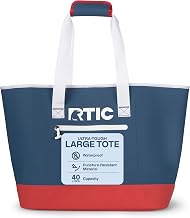 RTIC Ultra-Tough Tote Bag, Waterproof for Beach, Pool, Towel, Grocery, Shopping, Heavy-Duty, Puncture Resistant
