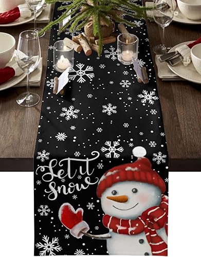 Miniatura 11 de Camino de mesa de gnomos de Acción de Gracias, calabazas azules, 48 pulgadas de largo, hojas de árbol de arce de otoño, camino de mesa auxiliar,