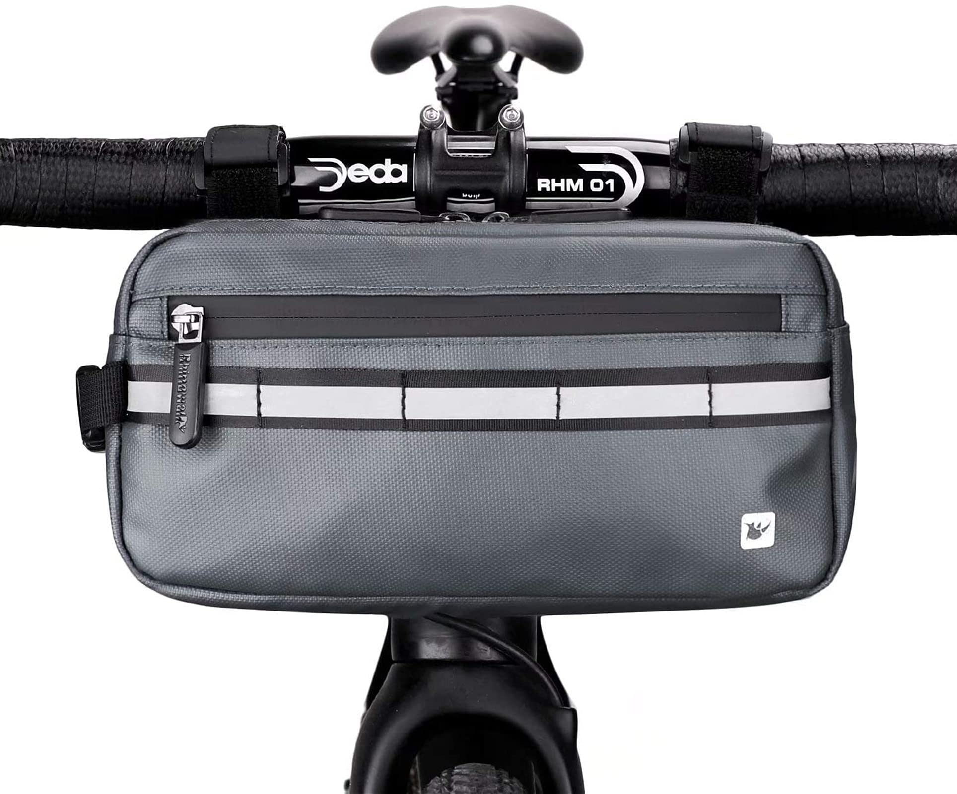 Borse per Biciclette. Borsa da Manubrio for Bicicletta, Borsa Multifunzionale Anteriore della, Ciclismo su Strada Il Tempo Libero, Marsupio, a Tracolla sul Petto(Grey)