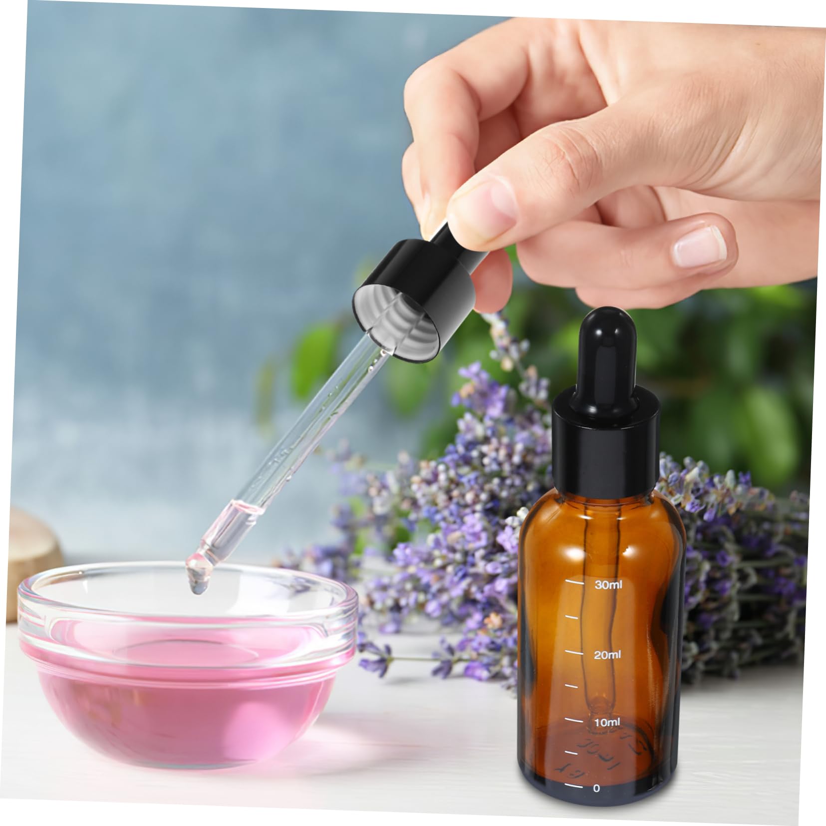 OUNONA 20stücke Braune -dropperflaschen Mit Pipette Für Ätherische Öle Aromatherapie Und Mit Für Präzise Dosierung Leicht Und