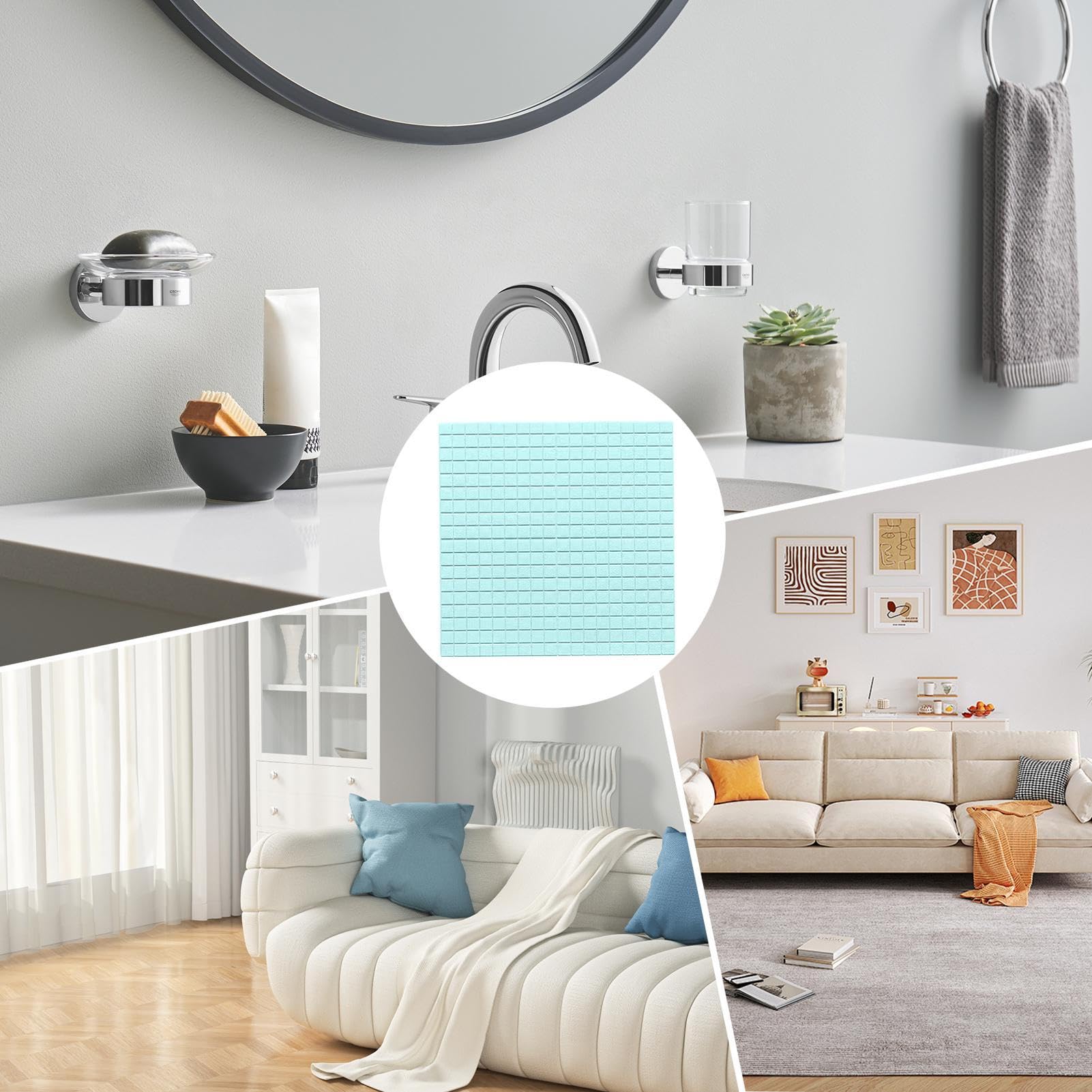 Papier peint à coller et à décoller – Panneau mural en mousse – Décollez