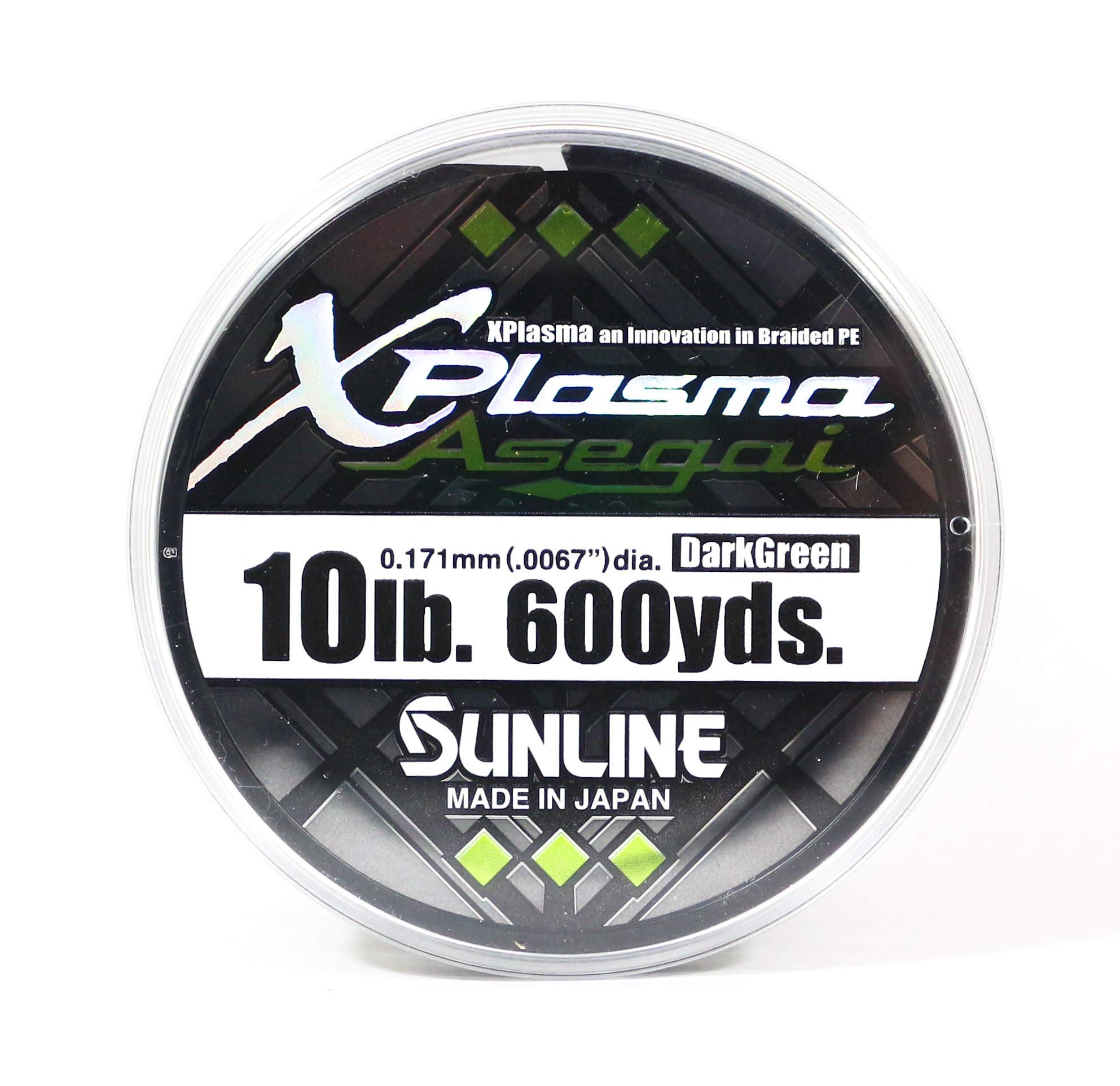 Sunline Xplasma Asegai 10LB 600 yd Dark Green