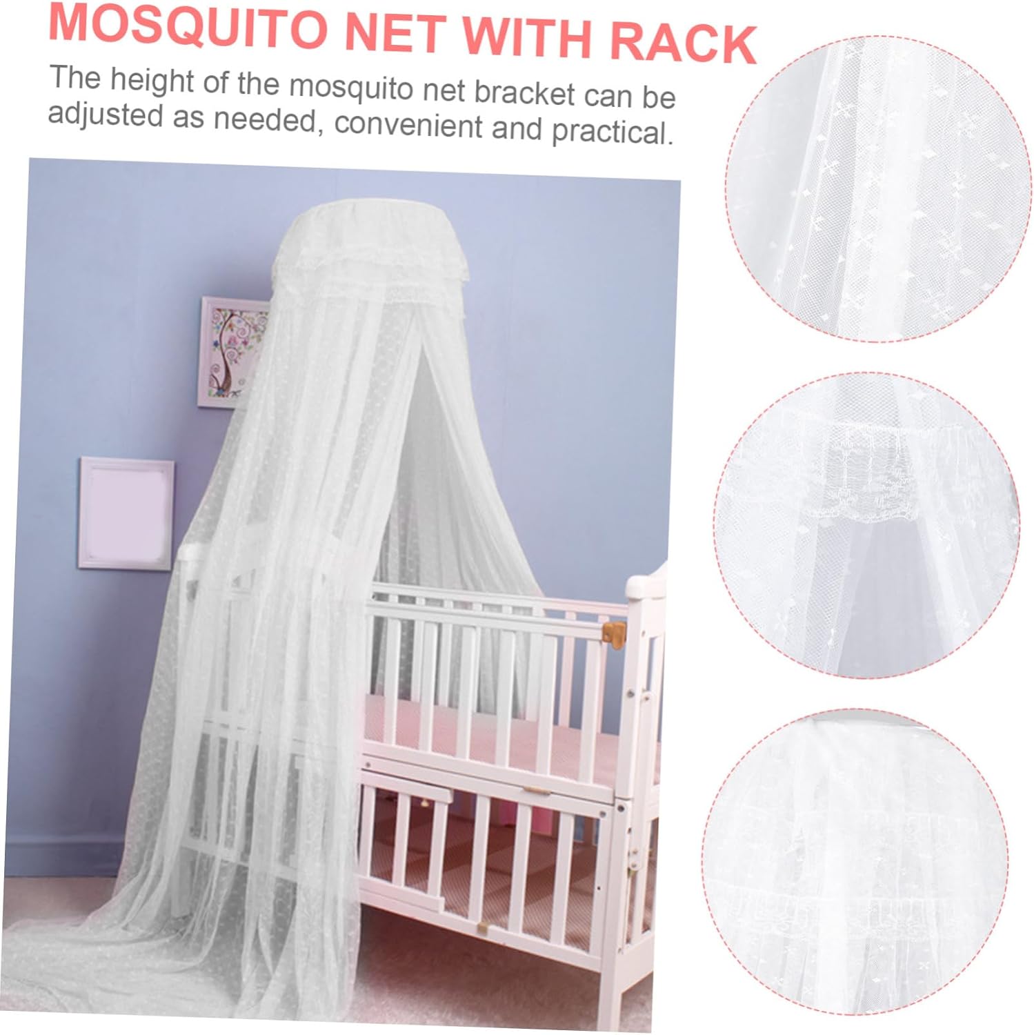 LABRIMP ベビーベッド ベビー ベッド ベビーベッド ベビーベッド キャノピー ダー