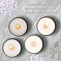 Vista 6 de Tinte blanco para velas de 2 onzas para fabricación de velas de soja, tintes de cera de velas altamente concentrados, chips de tinte