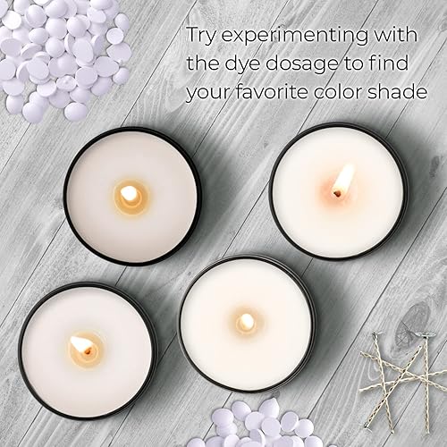 Miniatura 6 de Tinte blanco para velas de 2 onzas para fabricación de velas de soja, tintes de cera de velas altamente concentrados, chips de tinte de color