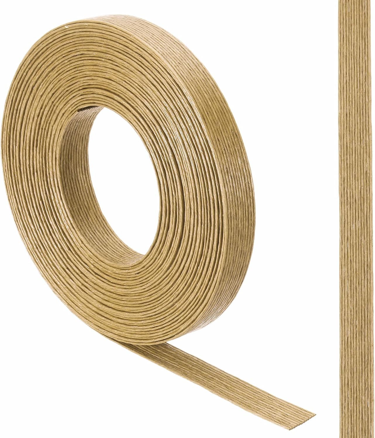 MECCANIXITY 10 Yard Paper Weaving Cane,0.6" Wide Paper Rattan Weaving Cane 12-Ply Basket Making Supplies for DIY Crafts Making, Home Decoration,Wooden