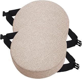 Juego de 1/2 Cojines para Silla Redondos, 30cm/35cm/40/45cm, Almohadilla Antideslizante para Taburete de Silla,Cojín de Asiento Redondos, para jardín, ordenador,oficina, cocina(Color 2,30x30x5cm2pcs)