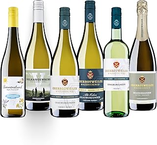 Oberrotweiler Only Grauburgunder Wein-Paket - Probierpaket Grauburgunder trocken vom Kaiserstuhl, perfekt als Wein Geschenk für Weisswein liebhaber & besondere Anlässe (6 x 0,75 l)