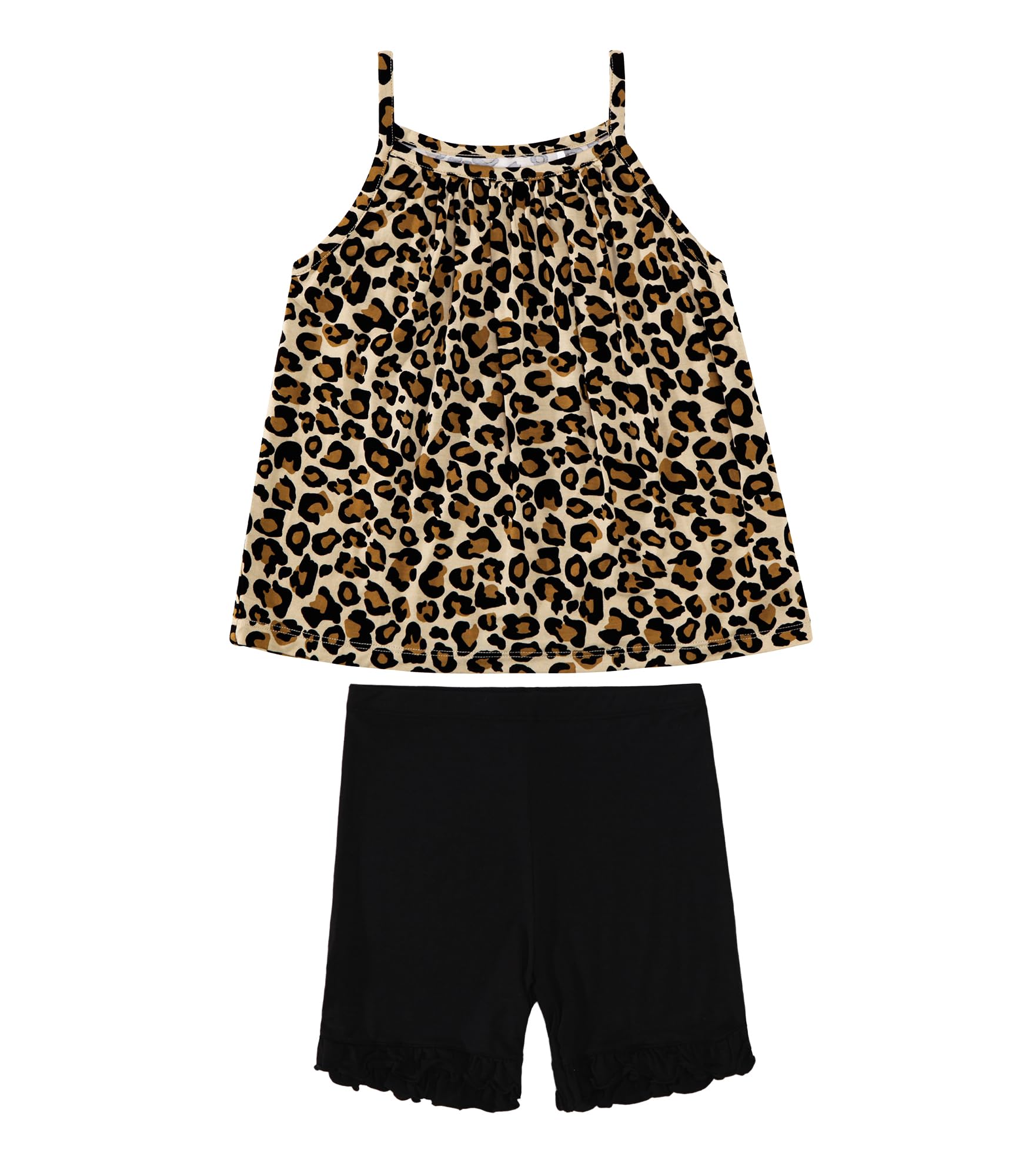 Toddler Girl Clothes Summer Outfits Sleeveless Tops &amp; Shorts 2-Piece Set Clothing Sets, Viscose Made from Bamboo