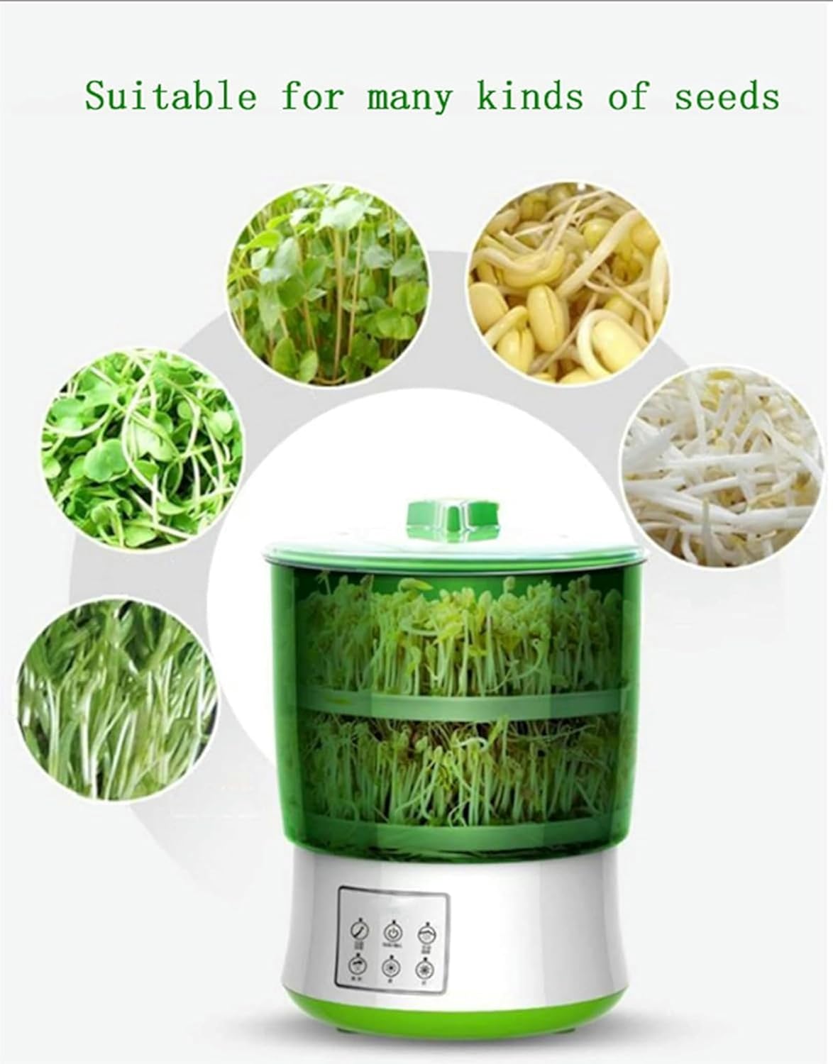 Seed Germination Kit, Intelligent PTC Thermostatic Heating Planting Bean Sprout Machine-1/