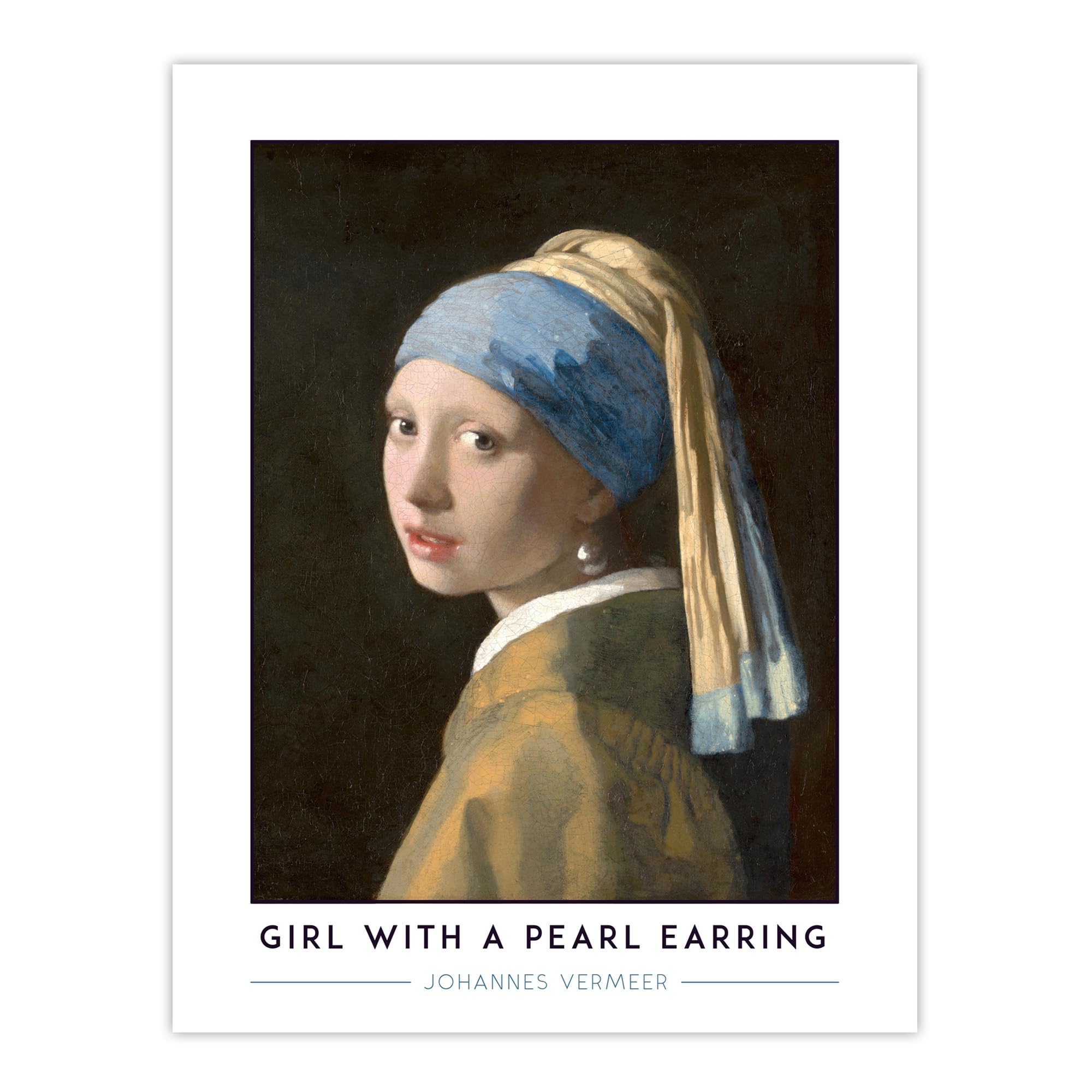Artery8 Johannes Vermeer Girl With A Pearl Earring Living Room Large Wall Art Poster Print Thick Paper 18X24 Inch