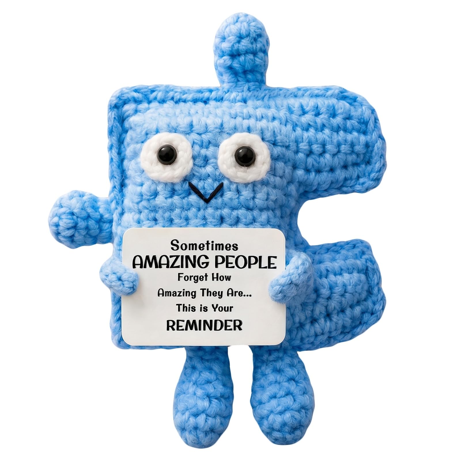 Thank You Gift, Teacher Gifts for Women, Handmade Crochet Puzzle Doll, Inspirational Keepsake, Appreciation Gifts, Birthday Gifts for Women, New Job Gift, Work Bestie Gift