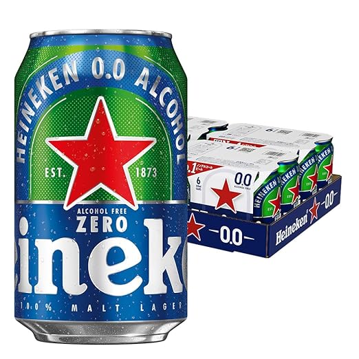 ハイネケン ゼロゼロ 缶 Heineken 0.0 [ ノンアルコールビール 330ml x 24本 ]