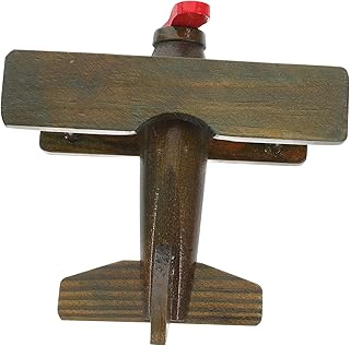 HOMSFOU Modelo De Avião De Madeira Decoração Arborizada Avião De Madeira Decoração Retrô Helicóptero Modelo De Avião De Madeira Avião Artesanal Crianças Avião De Madeira Avião De Madeira