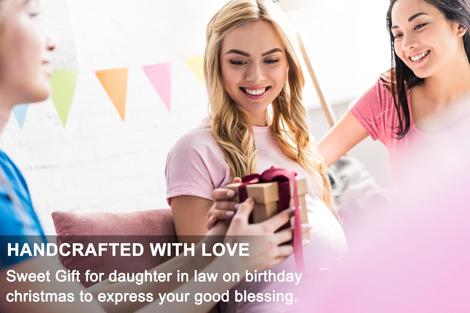 Daughter in Law Gifts, Sterling Silver 2 Hearts Necklace, Gifts from Mama Necklace, Daughter in Law Birthday Gift Ideas, Christmas Jewelry - Image 7