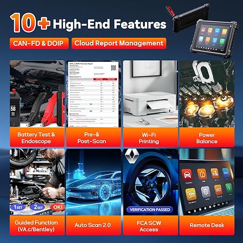 Vista 8 de Autel Escáner MaxiSys MS906 Pro-TS, herramienta de escaneo de diagnóstico superior para todos los sistemas con función TPMS completa, hasta MP900TS
