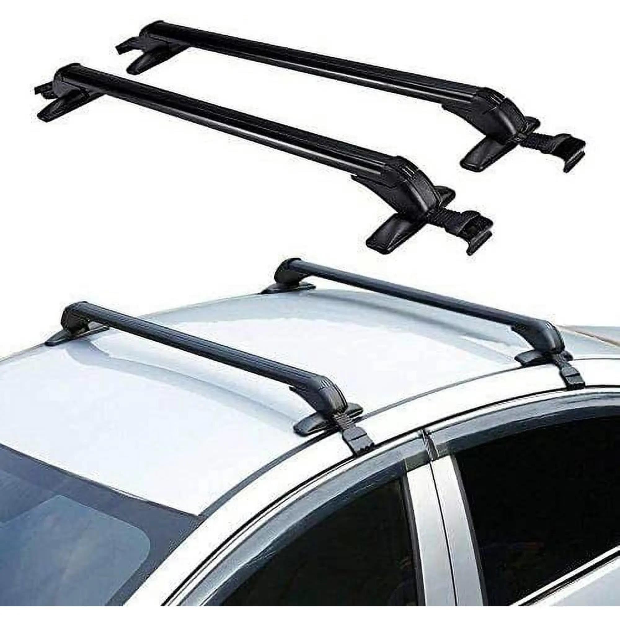Barre portatutto Barre Portabagagli Da Tetto In Alluminio, Bloccabili E Compatibili Con Auto A 4 O 5 Porte, Lunghezza 1 M.