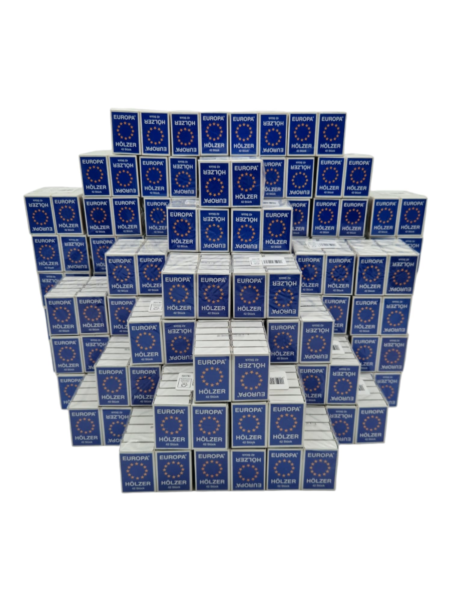 EUROPA Zündhölzer - 800 Streichholzschachteln, das Original als Großpackung, Sicherheitszündhölzer mit blauem Zündkopf für Kerzen, Kamin und Ofen, Haushalt Gewerbe