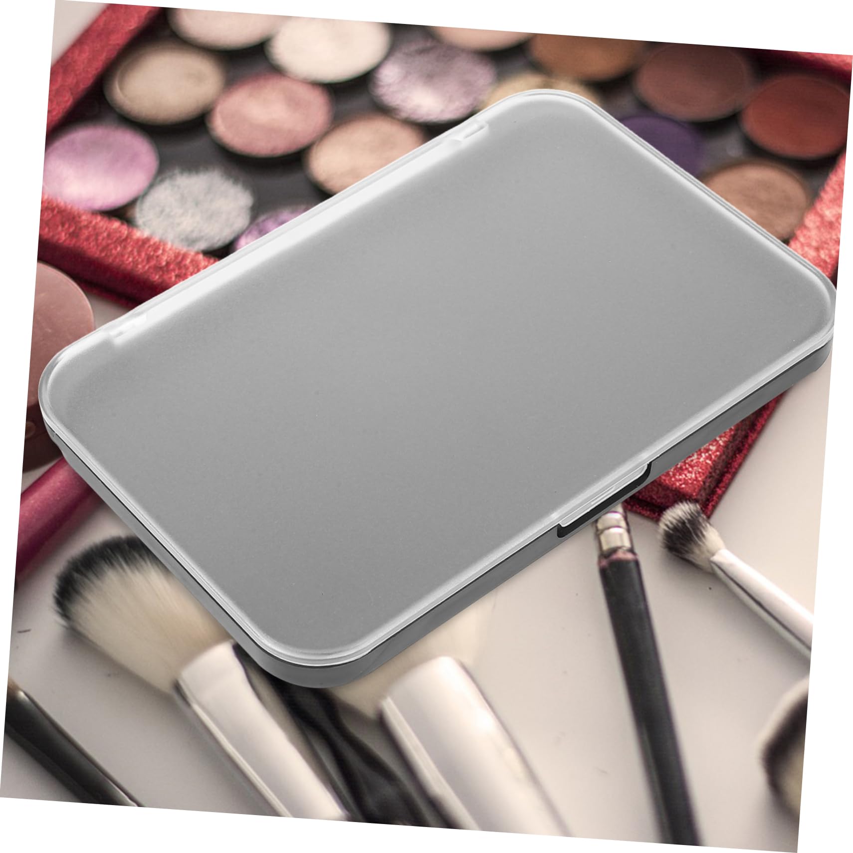 minkissy 3pezzi Palette Magnetica Vuota da Contenitori Magnetici per Ombretti e Fard Scatola Portaoggetti per Cosmetici Fai da Te con Coperchio Trasparente